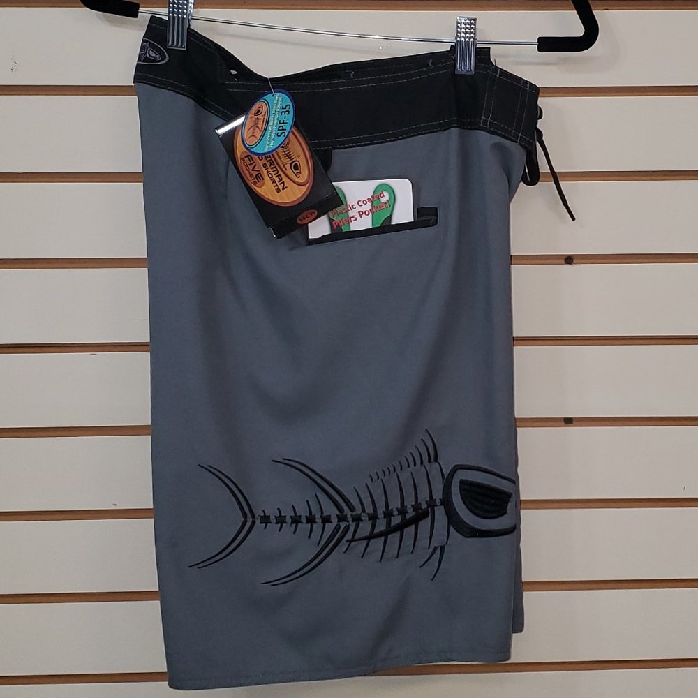 Tormenter GREY AND BLACK WATERMAN 5 POCKET BOARD SHORTS